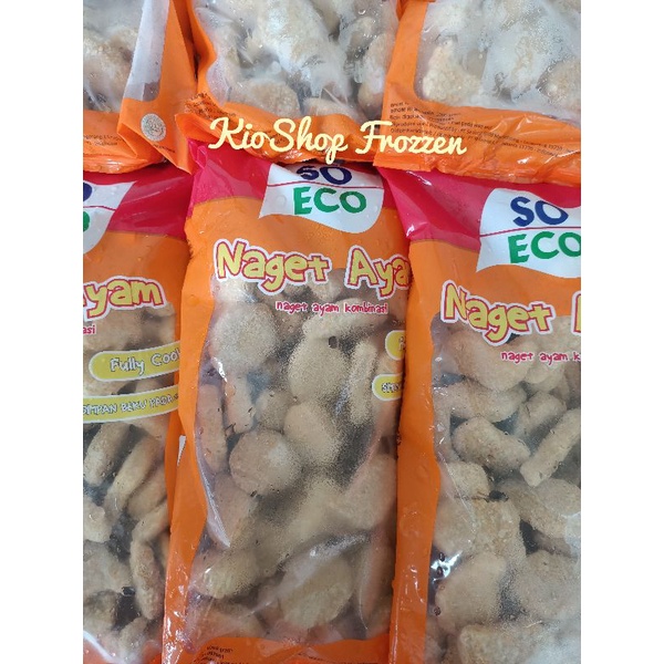 

naget so eco 1 kg/naget ayam/so eco 1 kg/so eco/so good/naget kiloan/chicken nugget/naget viral