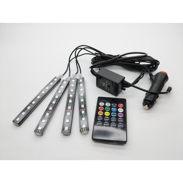 Lampu RGB Musik Kolong Dashboard - LED Red Green Blue Remote Music Con - RGB