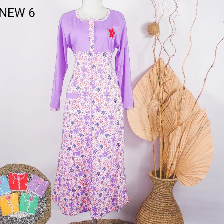 Terbagus.. Daster Lengan Panjang Babydoll Baju Tidur Busui