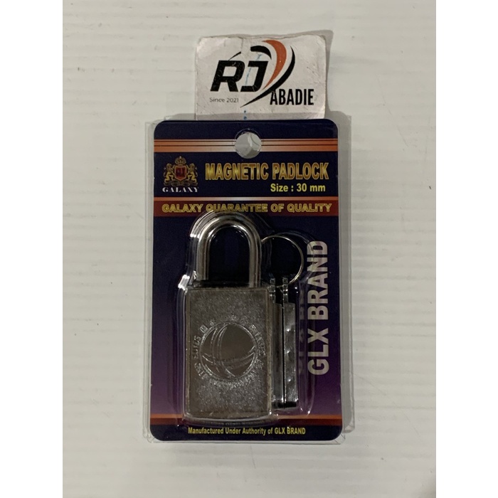 Gembok Magnit / Magnetic Padlock GLX 30mm