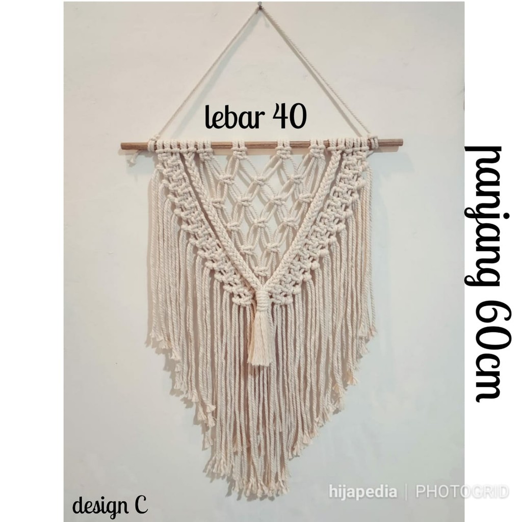 Hiasan dinding macrame/wall hanging makrame rajut decor