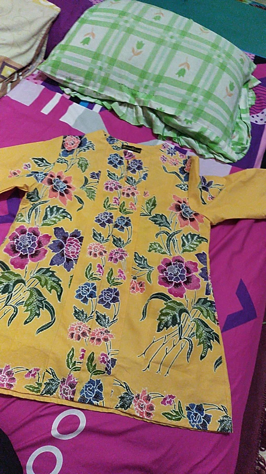 Benang Raja Atasan Batik Wanita Lengan Panjang Ukuran M L Xl