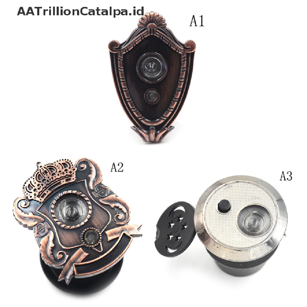 (AATrillionCatalpa) 2in1 Lubang Intip Pintu 180 Derajat° Bel Pintu Wide Angle