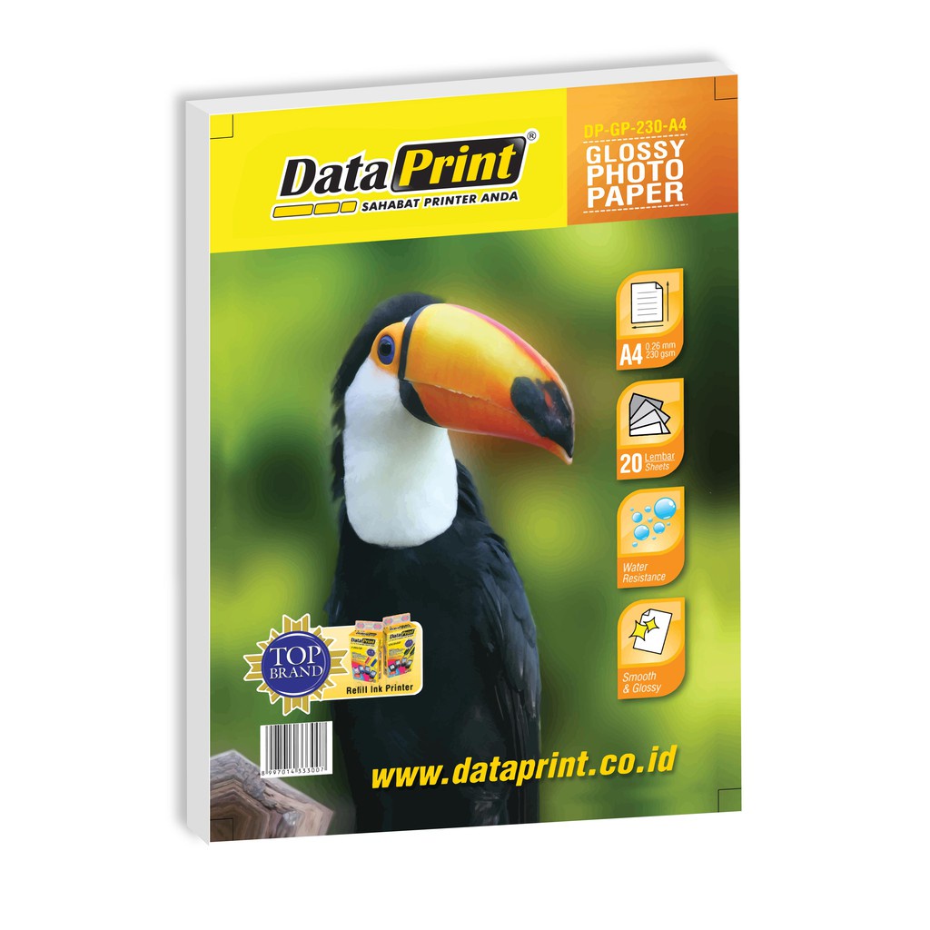 Kertas Photo Glossy Data Print 230 Gsm