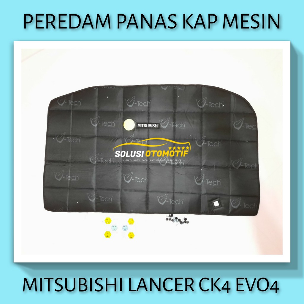 MITSUBISHI LANCER EVO 4 CK4 VTECH Ori Pelindung Peredam Panas Kap Mesin Aksesoris Variasi Mobil