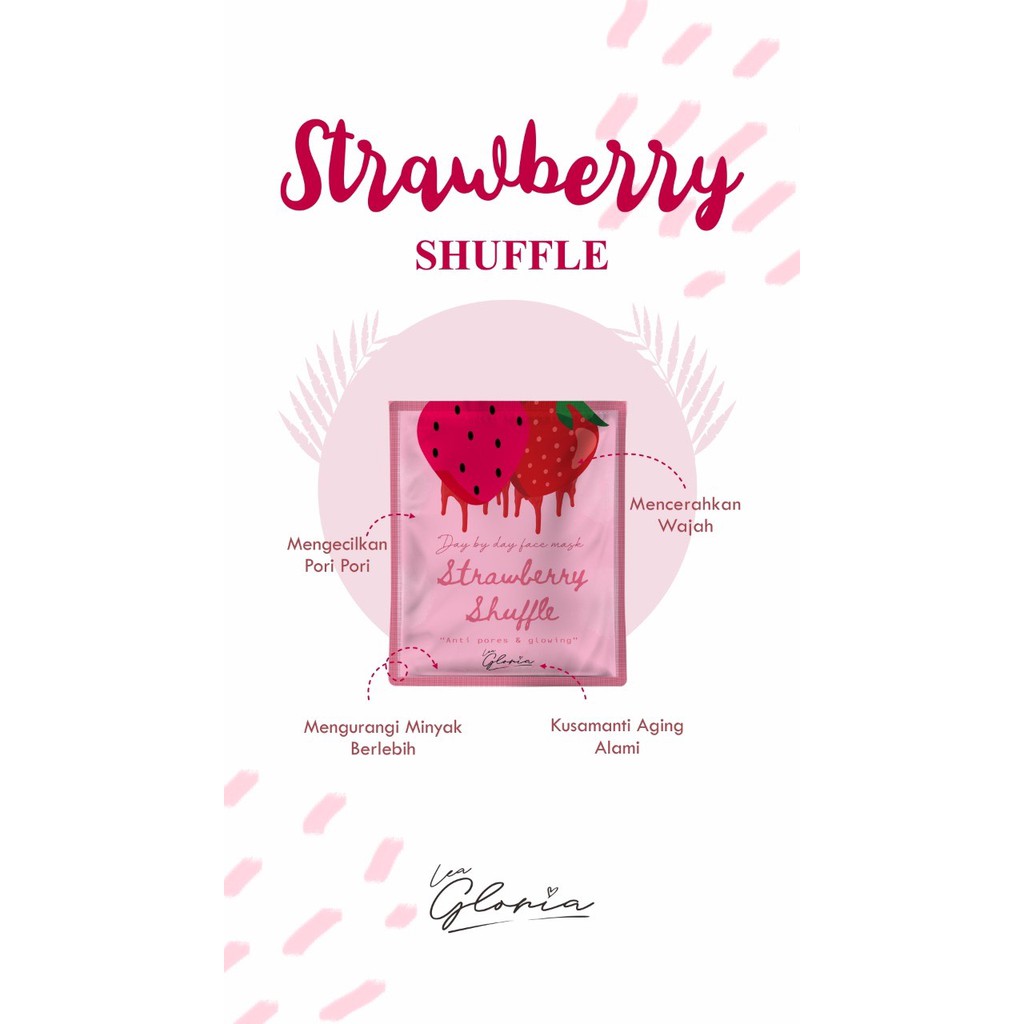 Strawberry Shuffle Masker By Lea 20gram Masker Bubuk Homemade Masker Bpom Masker Wajah Organik Shopee Indonesia
