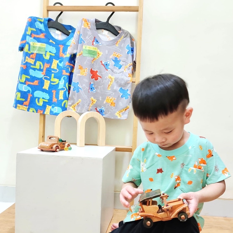 Aruchi Baby Pocket Tee Motif - Kaos ANak - Baju anak murah