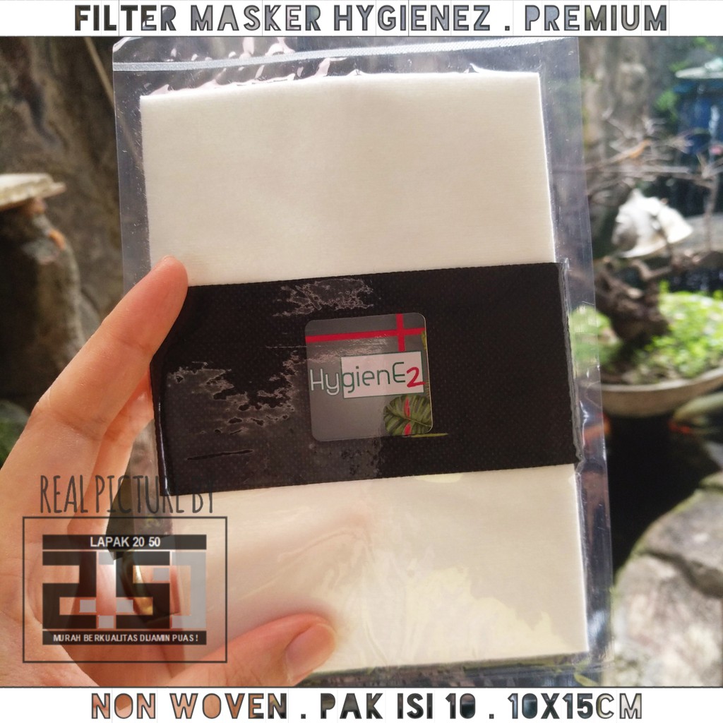 MASKER KAIN 3 LAPIS PREMIUM FILTER ANTI VIRUS REFILL KAIN NON WOVEN ISI 10 HYGIENEZ MURAH PM 2.5