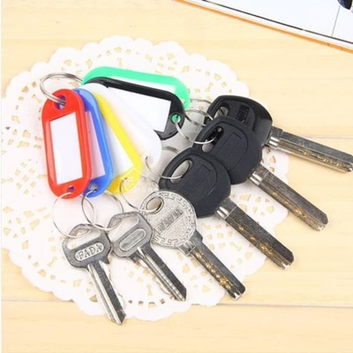 

Gantungan Kunci Label Nama keychain Warna key ring Tag Name Koper Tas