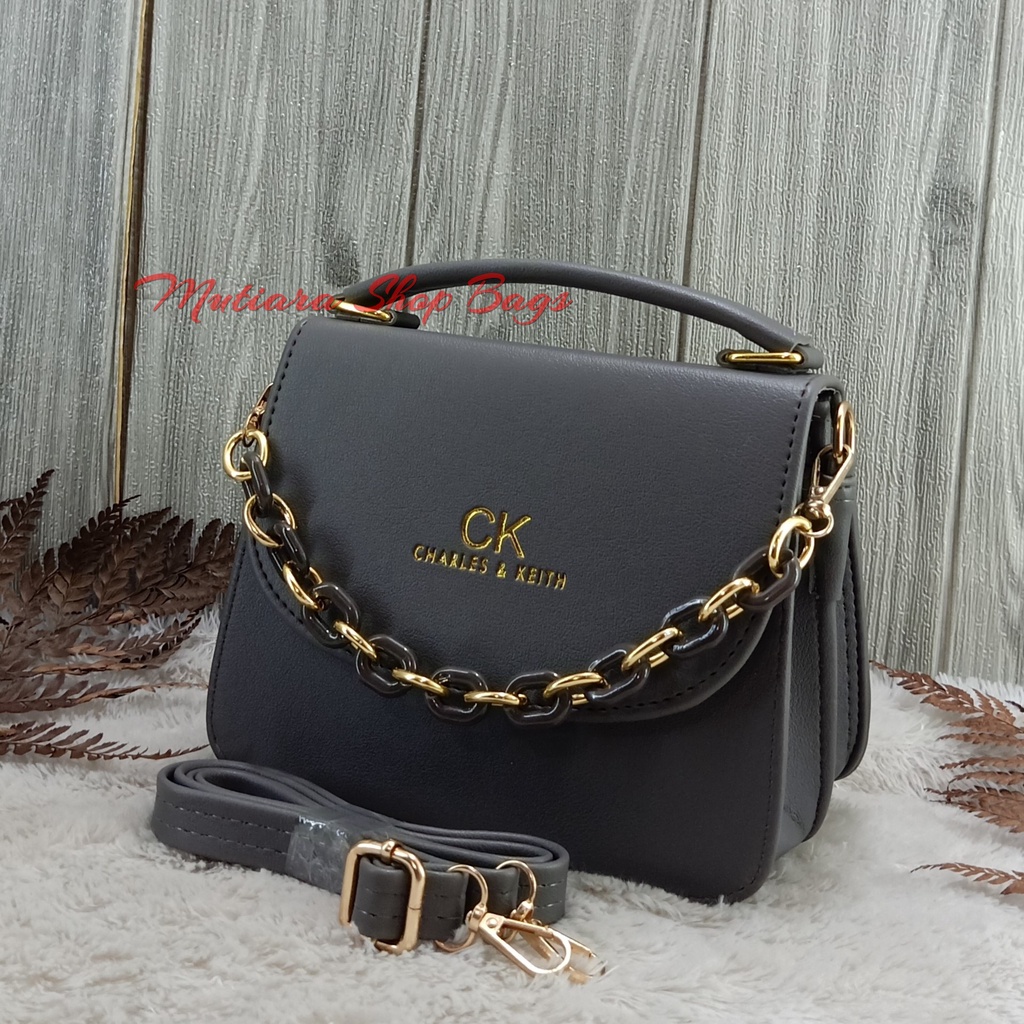 Tas Selempang Fashion Wanita CK Toto Tali Rantai Giok Premium Quality