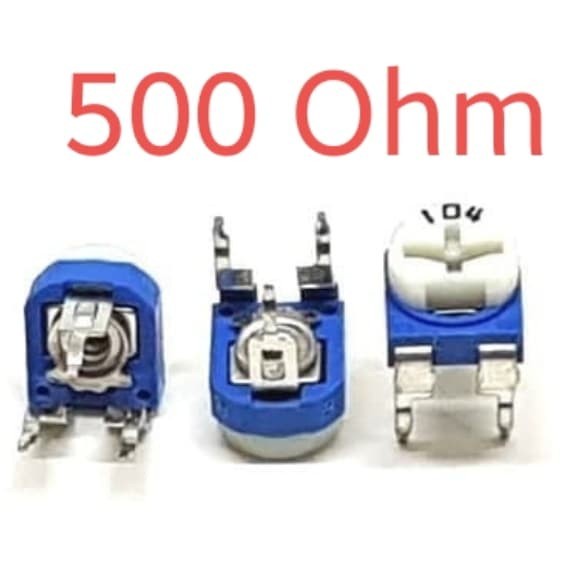 VR 500 ohm / Variable Resistor Plastik Trimpot 500ohm