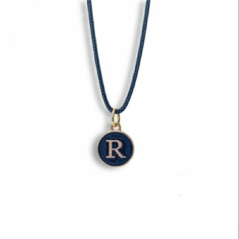 Kalung Tali Pria Wanita Liontin Huruf / Kalung Inisial