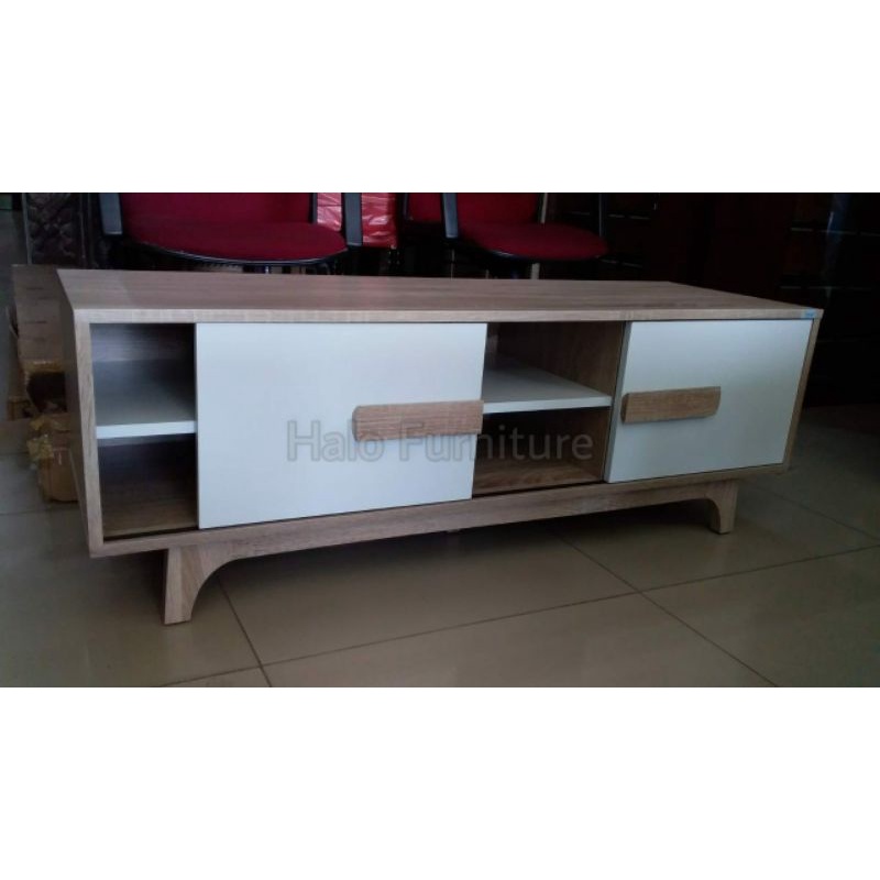 RAK TV MINIMALIS | BAHAN KAYU OLAHAN | UKURAN 120X40X43 CM | DESAIN MODERN