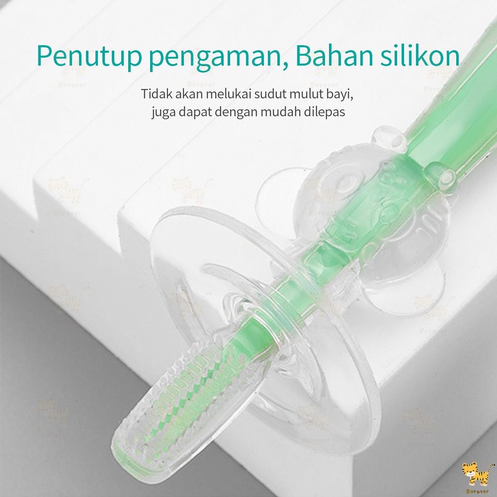 Sikat Gigi Bayi Silicon / Silicon Tooth Brush /  Pembersih Mulut Bayi