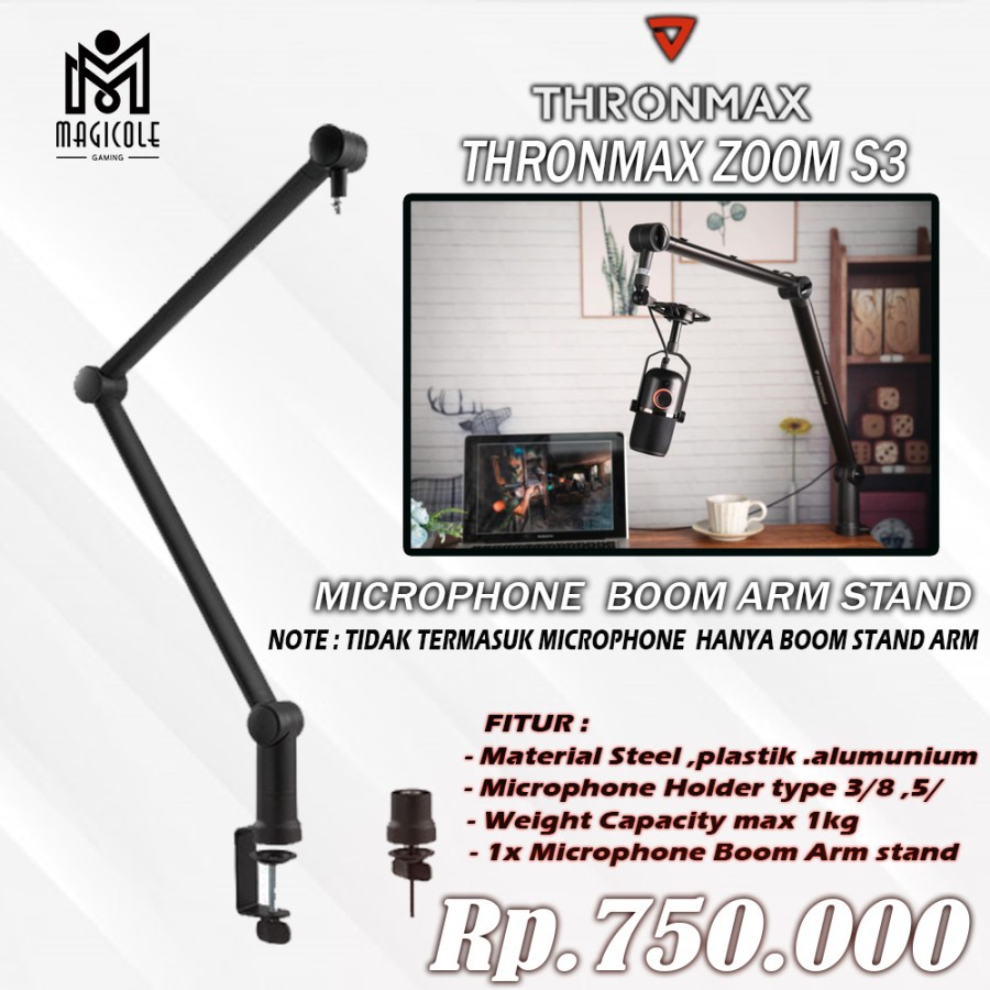 Thronmax Zoom S3 Microphone Boom Arm Stand