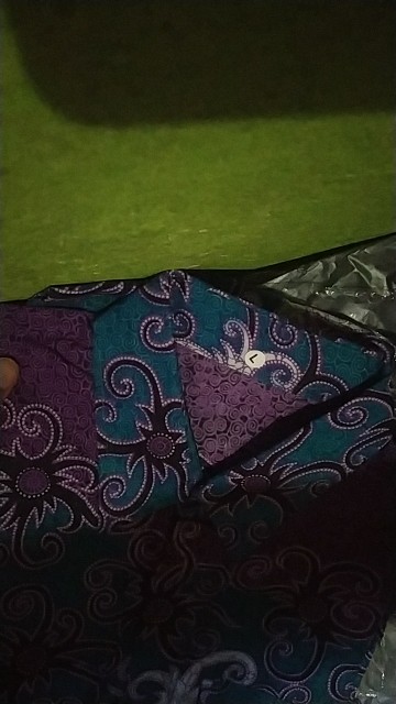 ( Promo Cod / Bisa Pisah ) Maura Couple - Sania Ruffle Batik Couple - M L Xl Xxl