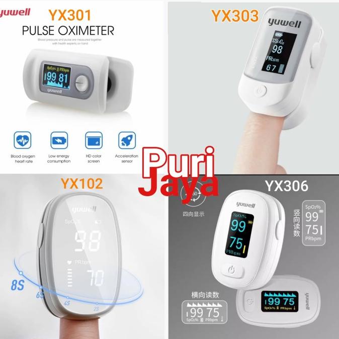 Yuwell Oximeter Fingertip Pulse Oxymeter YX303 YX306