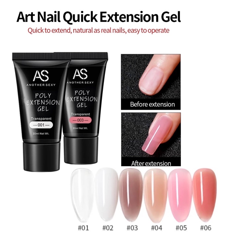 AS Nail Art Extansions Poly Gel 30ml