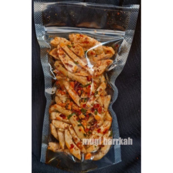 Basreng stik Bumbu Basah Daun jeruk Basreng pedas 100 gram