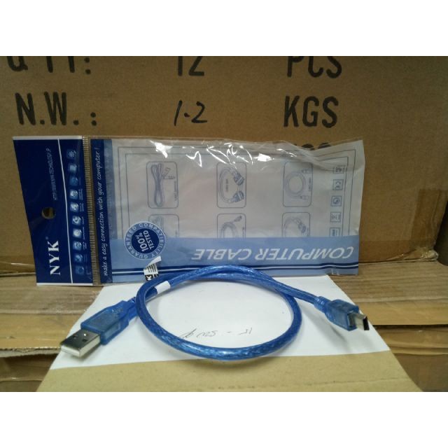 NYK Kabel USB to 5Pin 30Cm/USB Mini 30cm