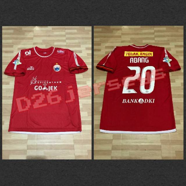 Jersey Persija Jakarta home LIGA 1 2018 Full Sponsor OFFICIAL + Cetak nama  + Patch Liga 1 2018