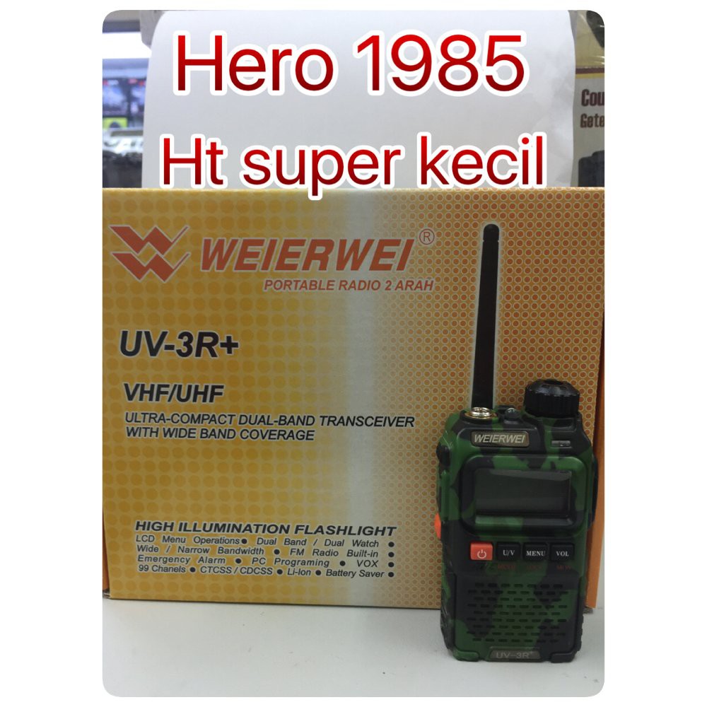 Radio Ht Weierwei Uv 3  2band Super Kecil Hug vhf Berkualitas