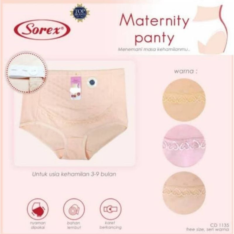 Celana dalam ibu hamil Sorex 1135 maternity panty