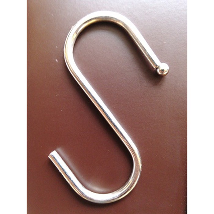 qv128 Gantungan S Stainless Kecil / Cantolan Hook Pengait Besi 1 Bola
