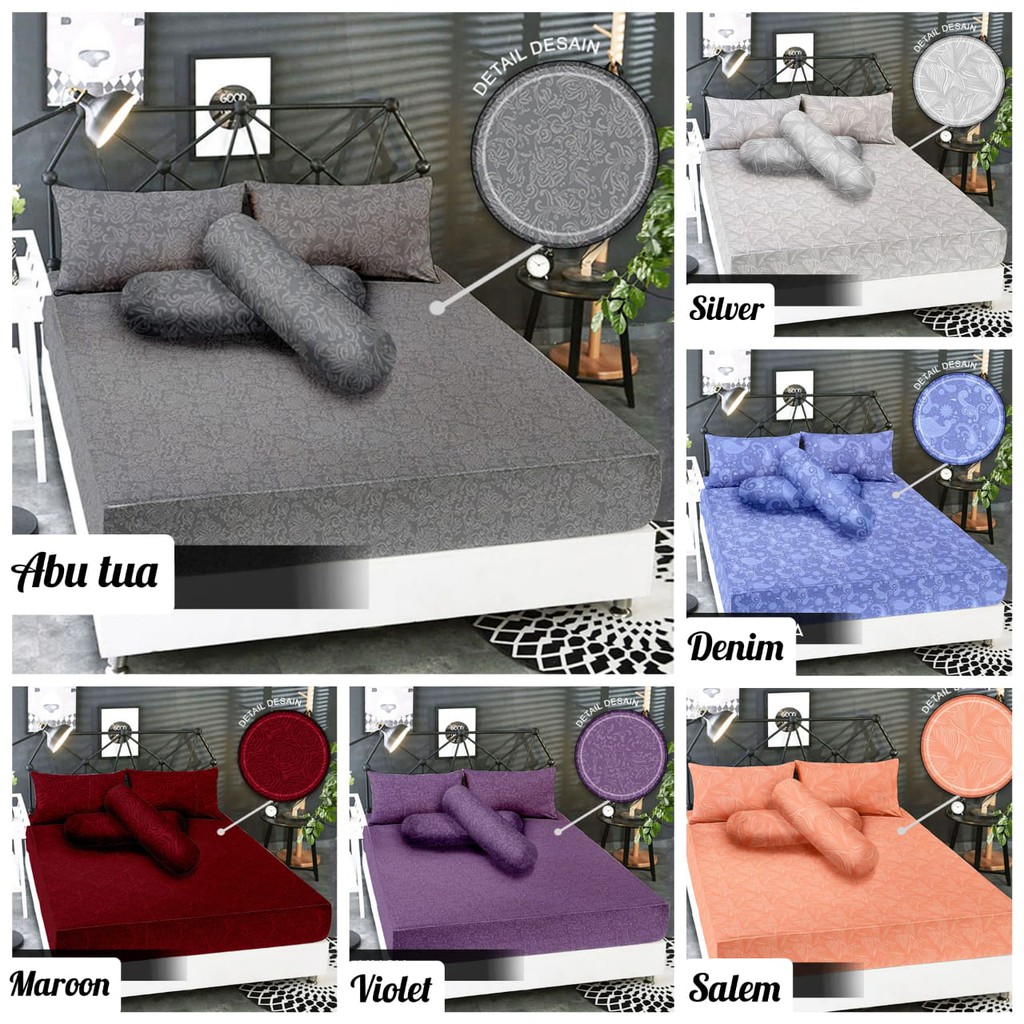 Sprei Katun Jacquard Motif Emboss Aesthetic New Quality