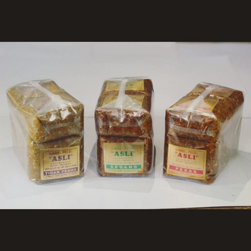 

Sambel Pecel ASLI Blitar isi 5pcs (850 Gr)