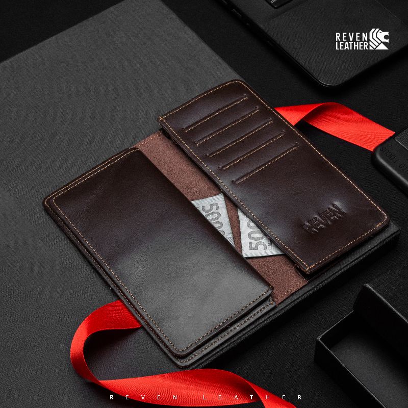 REVEN LEATHER - Dompet Kulit 15 slot card Apollo Long Wallet