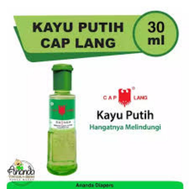 ORIGINAL MINYAK KAYU PUTIH CAP LANG 30 ML MKP CAPLANG CAJUPUT OIL 30ML