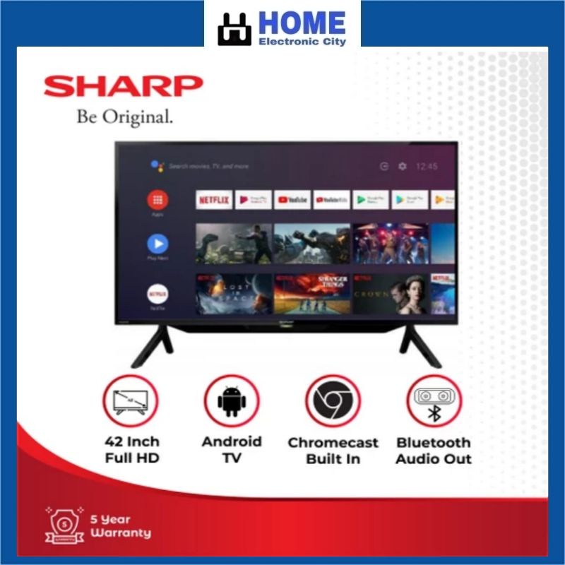 Sharp Aquos FHD 42 Inch 2T-C42BG1i Android TV with Google Assistant