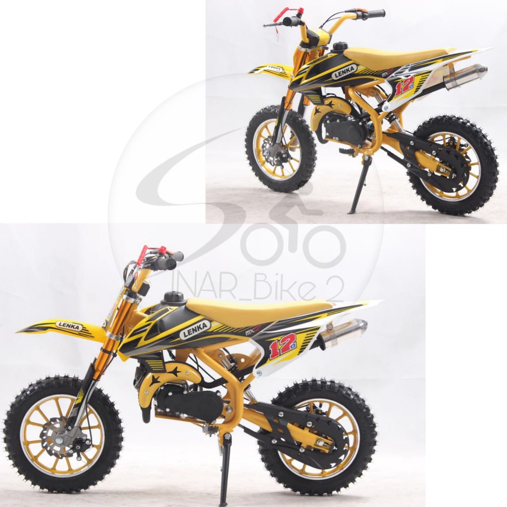 Lenka Mini Trail Mc12 &amp;  Motor Bensin Mini Anak Trail PC MOTO PC 01 2 Tak 50 CC