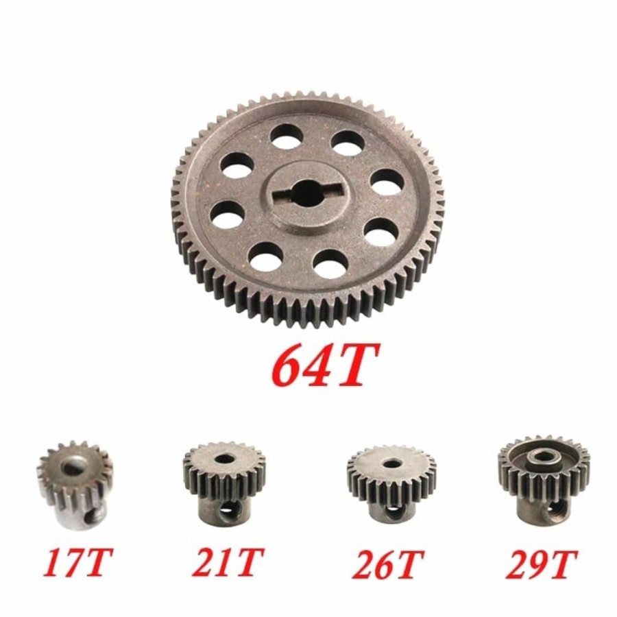 SPUR PINION PINYON GEAR HSP 1 SET