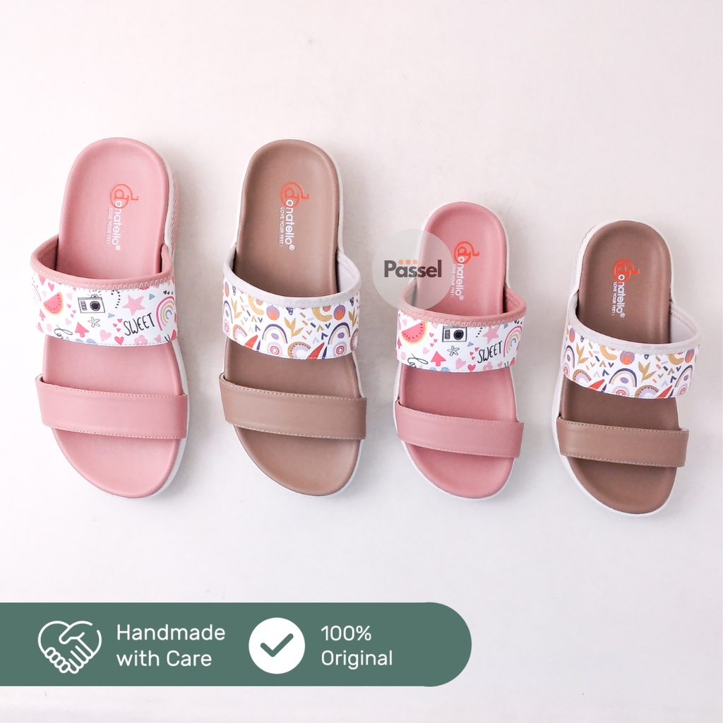 Donatello Sz. 26-30 / Sz. 31-35 Sandal Slip On Anak Perempuan Kasual Printing | DC11036 / DC11037 / DC110306 / DC110307