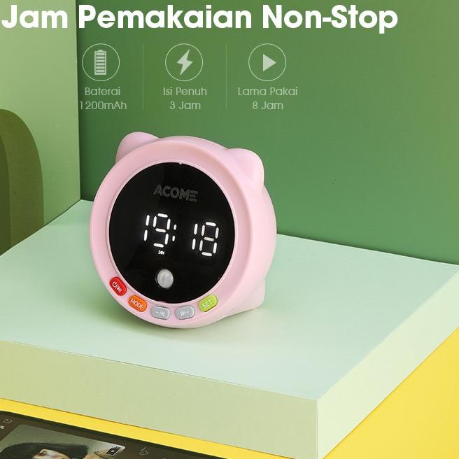 ● ACOME Speaker Bluetooth 5.0 Dual Smart Alarm Auto Brightness Sensor Garansi Resmi 1 Tahun A9 ✶