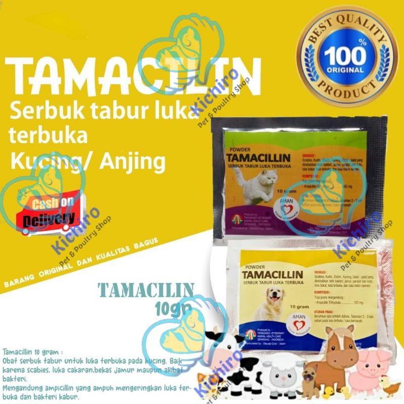 Jual Tamacillin Powder 10 Gram Tamasindo Tamacilin Obat Serbuk Tabur