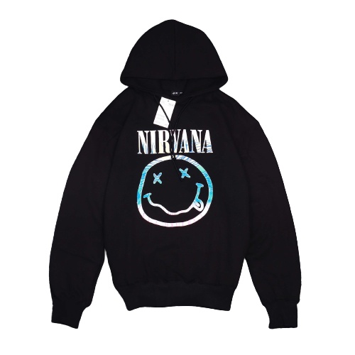 Jaket Sweater Hoodie NV EMOTICON BLUE – Black Edition Fashion Trendy Casual Pria Good Brand Quality