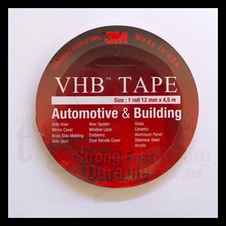 

Perekat 3M Vhb Tape (Double Tape- 12Mm X 4,5 M) Original - Kecil Terlaris