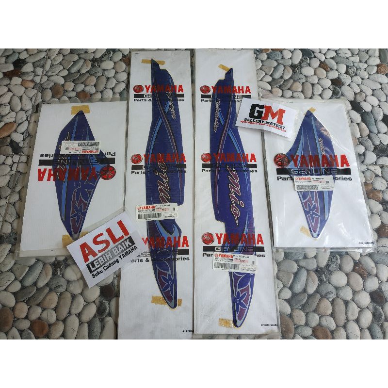 graphic stiker striping Yamaha motor mio sporty biru 2004 2005 original YGP
