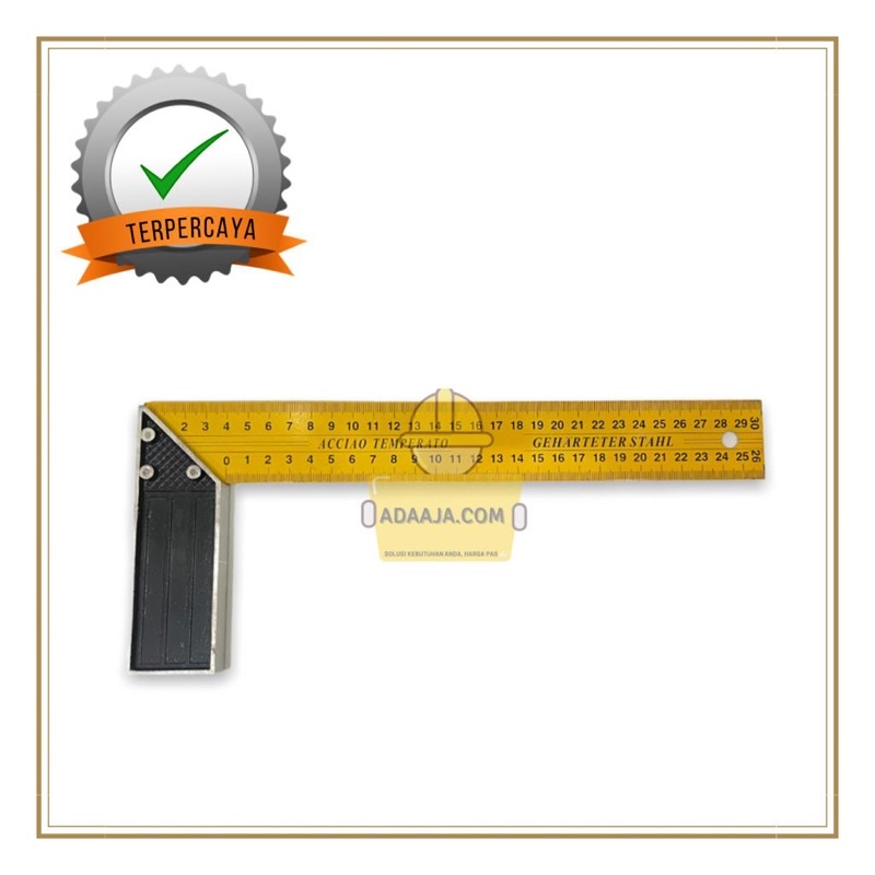 

Penggaris Mistar Siku Bangunan / Siku Tukang 12” 30 CM