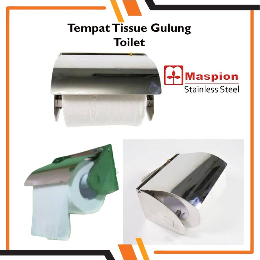 MASPION TOYO Tempat Tissue Roll Gulung Toilet Kamar Mandi - Tisu Kamar mandi