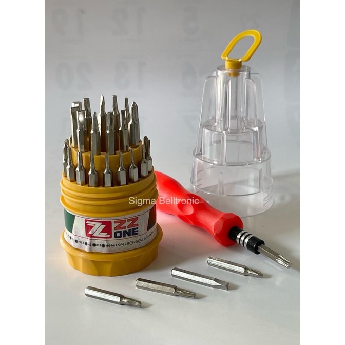 ~~~] Obeng set 31 in 1 - ZZ One - Obeng serbaguna - Obeng magnetik servise