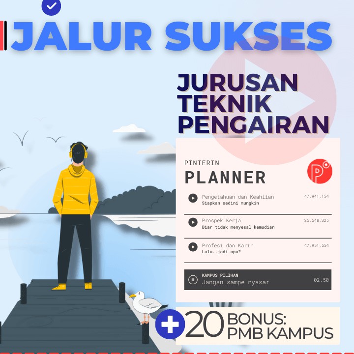 

Daily Planner Kuliah Jurusan Teknik Pengairan | Test SNMPTN-SBMPTN-UTBK Weekly Binder Loose leaf B5