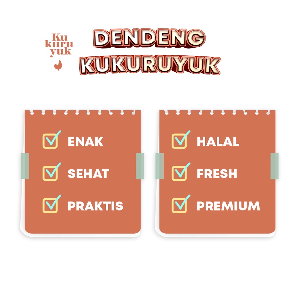 

wiw [PREMIUM COIN] Dendeng Ayam Kukuruyuk Makanan Siap Saji Frozen Food - 100 Gram