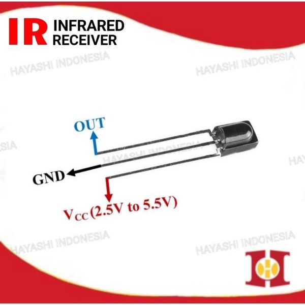 IR Infrared Receiver Universal Sensor Penerima Cahaya Infra Red Merah - 10pcs