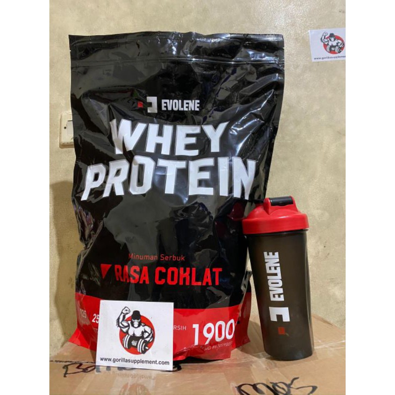 Evolene Whey Protein EVO WHEY 50 Serving / Sachet BPOM HALAL MUI COKLAT MOKA Evo Whey