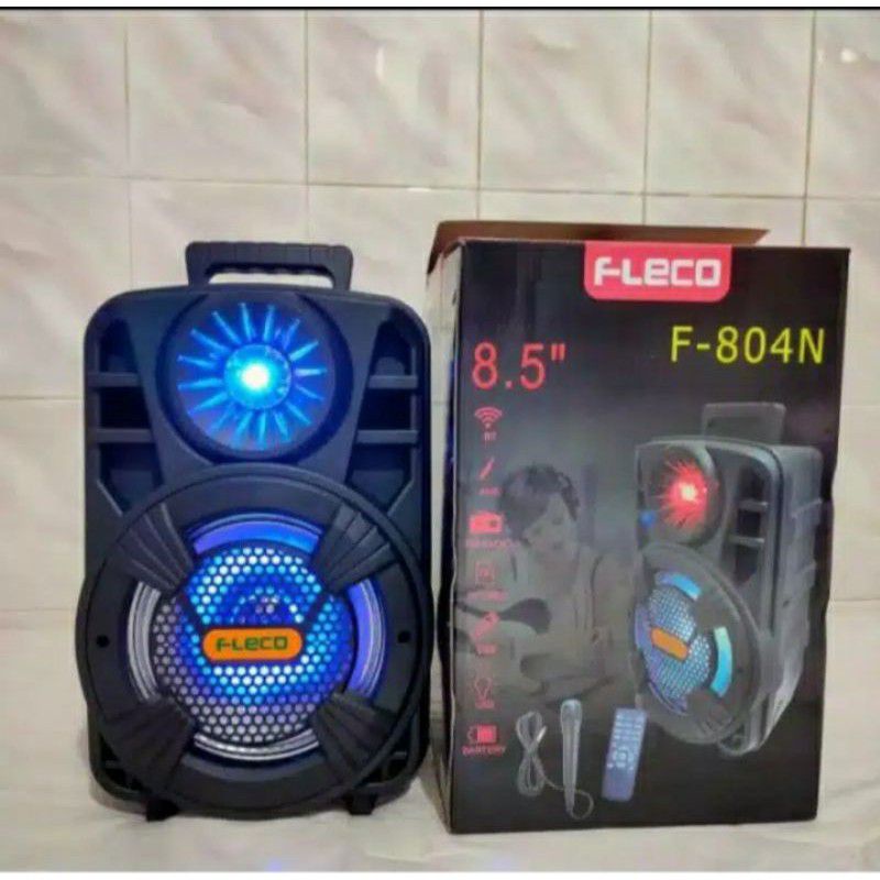 SPEAKER BLUETOOTH FLECO 8'5 INCH F-804N PLUS MIC + REMOTE//SPEAKER KARAOKE//SPEAKER SALON AKTIF