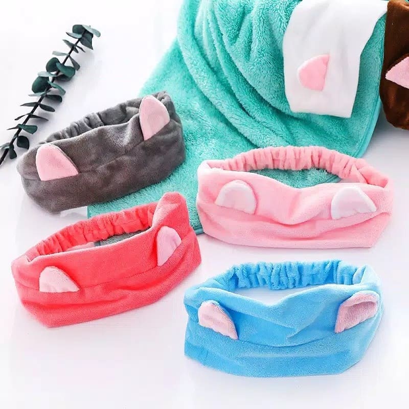 (JY) BANDO UNIK MOTIF TELINGA KUCING//BANDANA RAMBUT